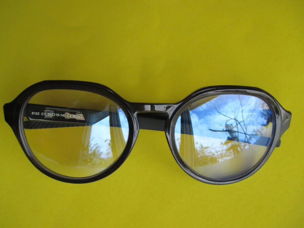 Clear Blue Light Blocking Livho Miracle In Your Eyes Italian Glasses Blue Rims 2