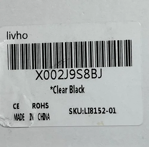 Livho Miracle In Your Eyes BLUE LIGHT BLOCKING Italian Glasses Clear Black Open 3