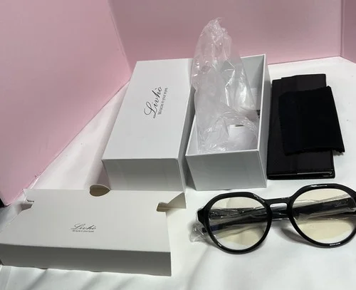 Livho Miracle In Your Eyes BLUE LIGHT BLOCKING Italian Glasses Clear Black Open 4