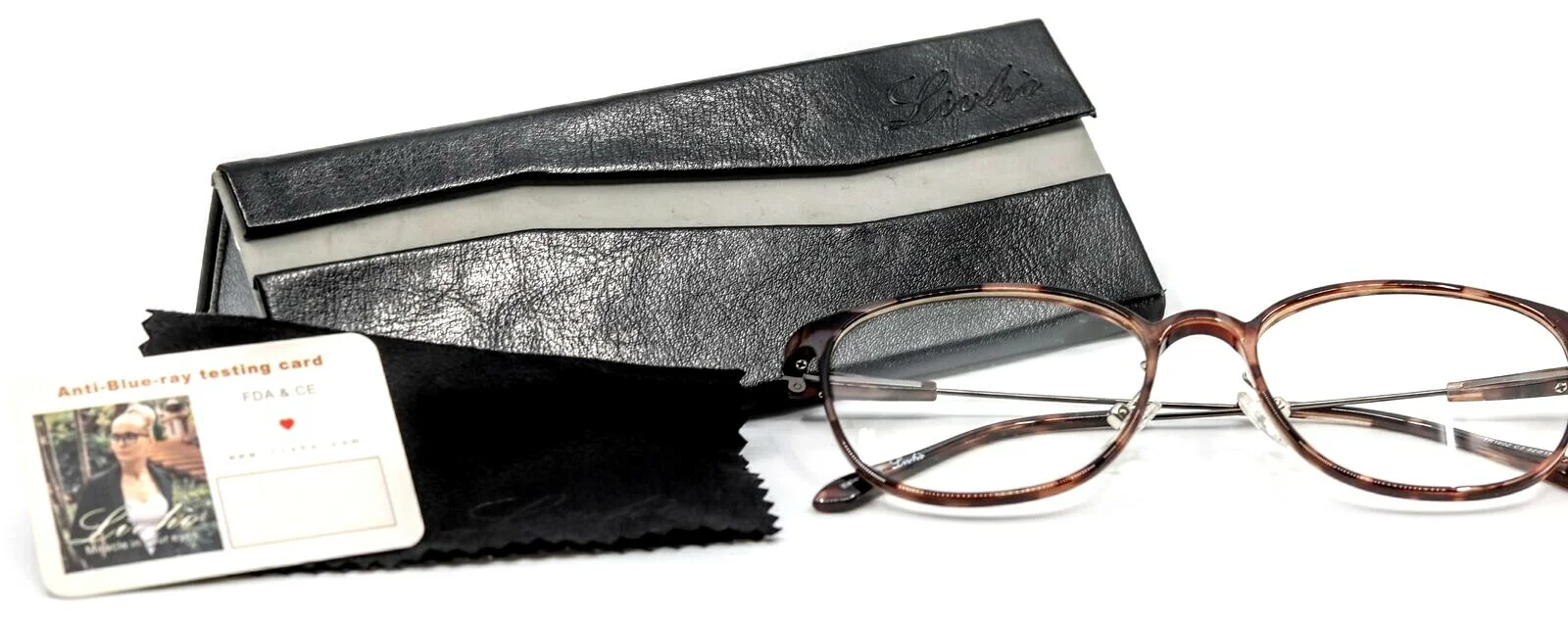 LIVHO TR1602 C3 Leopard Brown Men Women Oval Full Rim Frame Eyeglasses 52-17-142