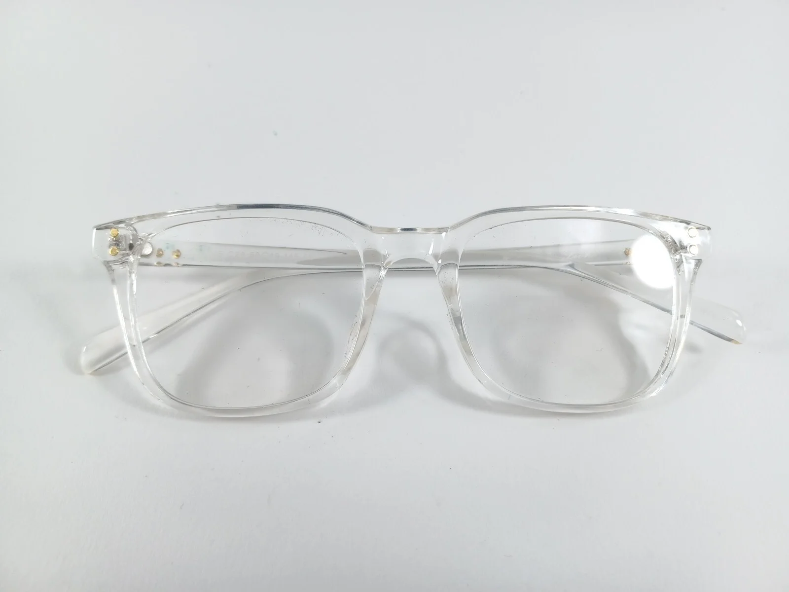 Livho TR5025 Eyeglasses Frame 50-19-145 Clear Used Condition free lens wipes